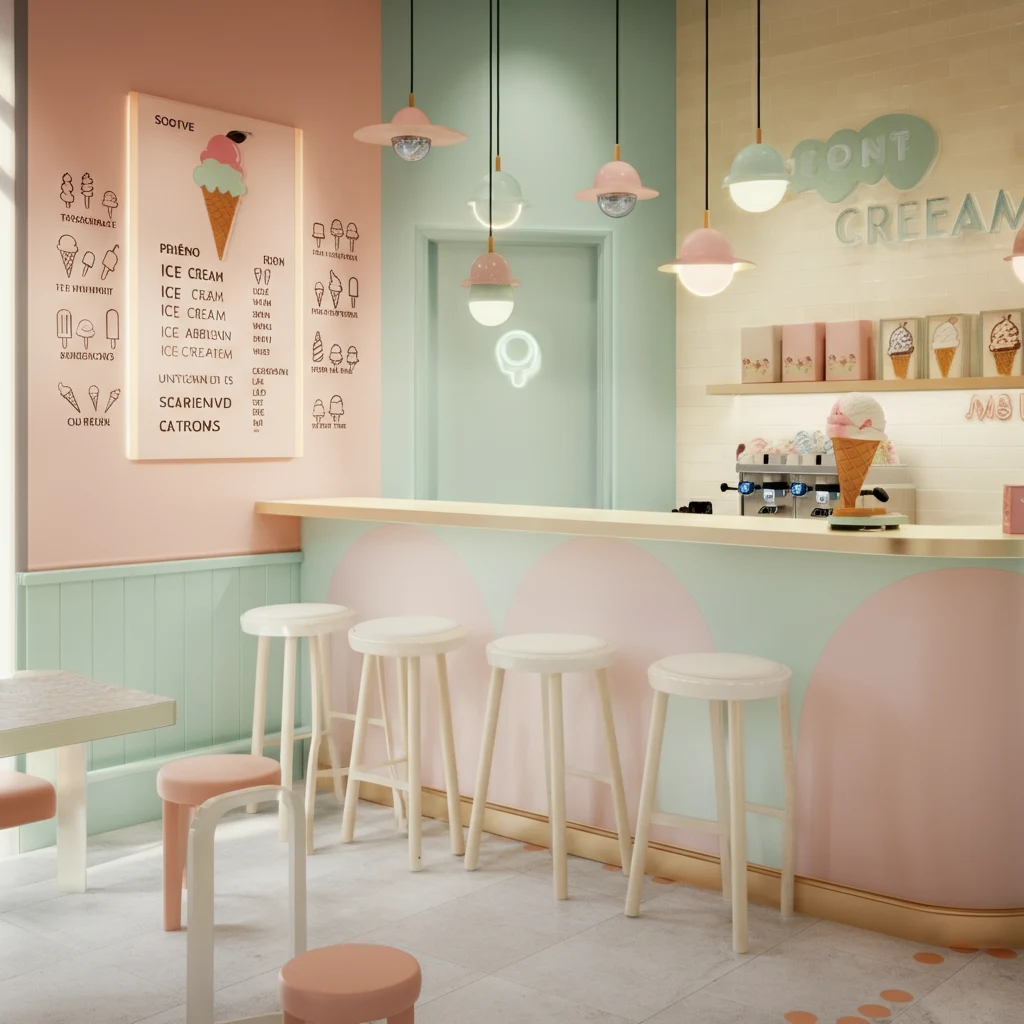 Eiscreme-Shop-Dekorationsideen
