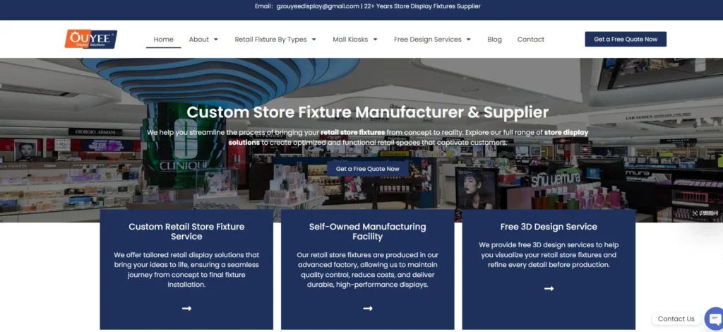 Top 8 Gondola Shelving Manufacturers in China 1 Gondola Shelving manufacturer - Ouyee Display