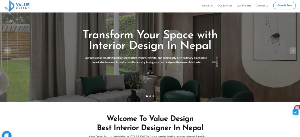 Top 10 Cosmetic Shop Design Companies in Nepal 1 Value Design Pvt. Ltd. - Cosmetic Shop Design Company