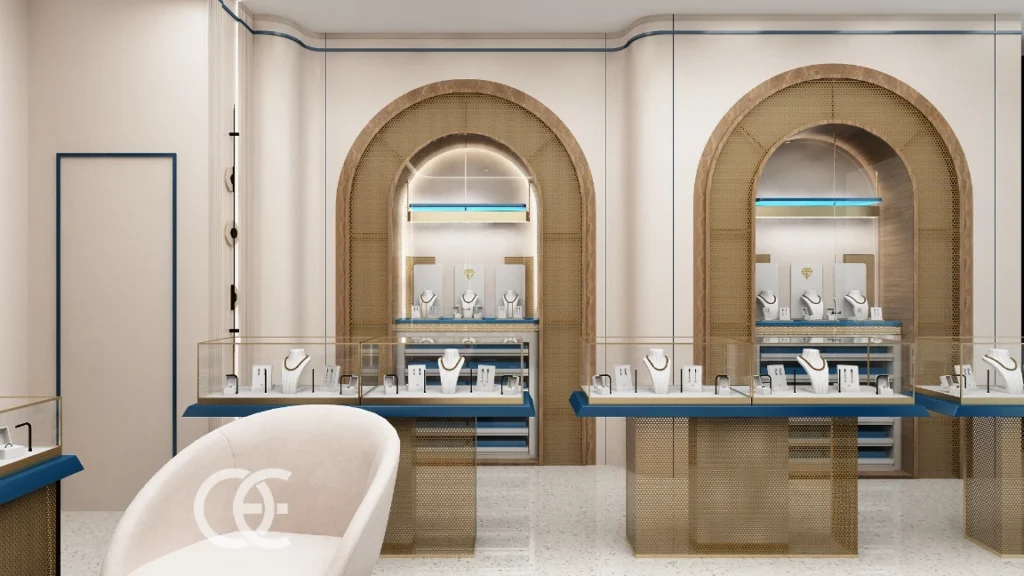Schmuckgeschäft Elegantes Halsketten-Design