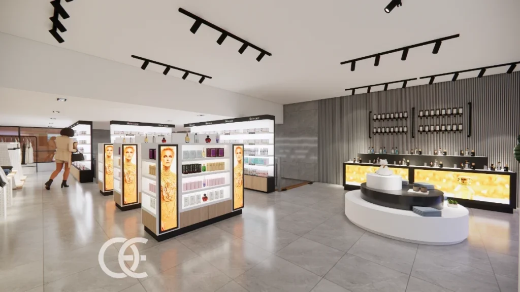 Progettazione del Bancone del Negozio di Profumi Mobile 5