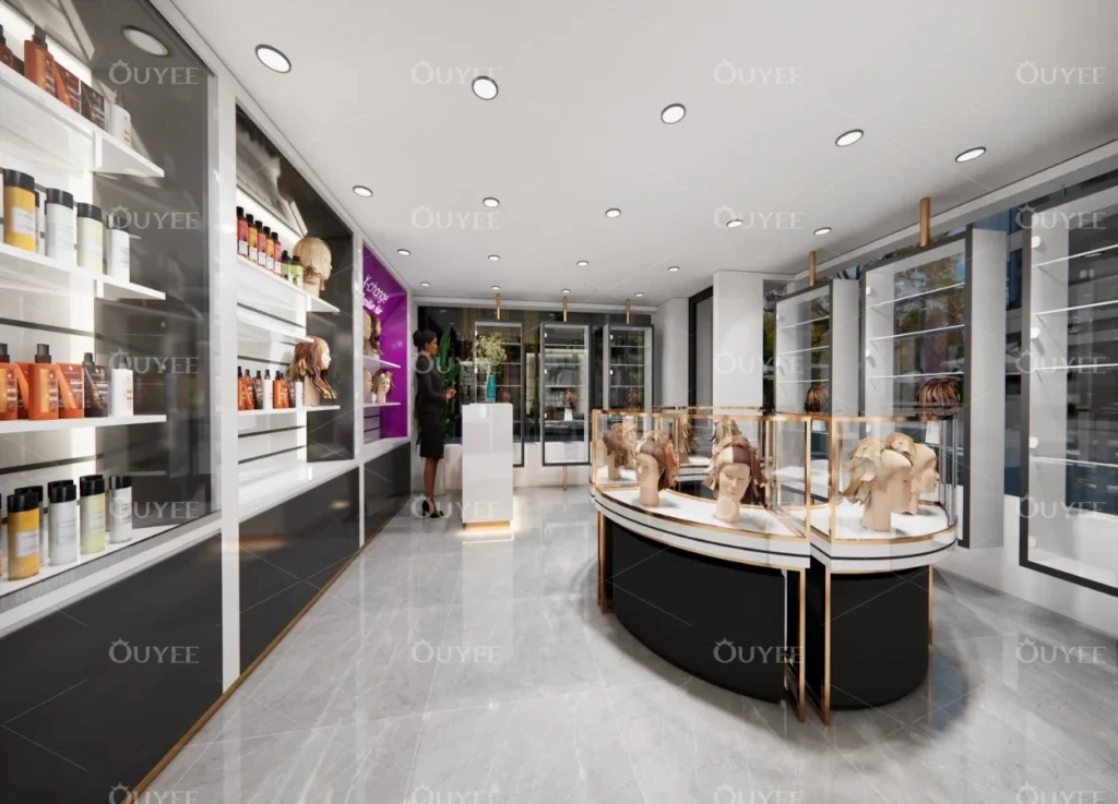 Friseursalon Design Perücken-Ausstellungsregale