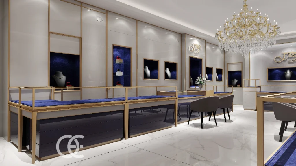 Guida Completa ai Prestiti per Attività di Gioielleria (Edizione 2026) 6 Layout di illuminazione per orecchini di boutique di gioielli 7