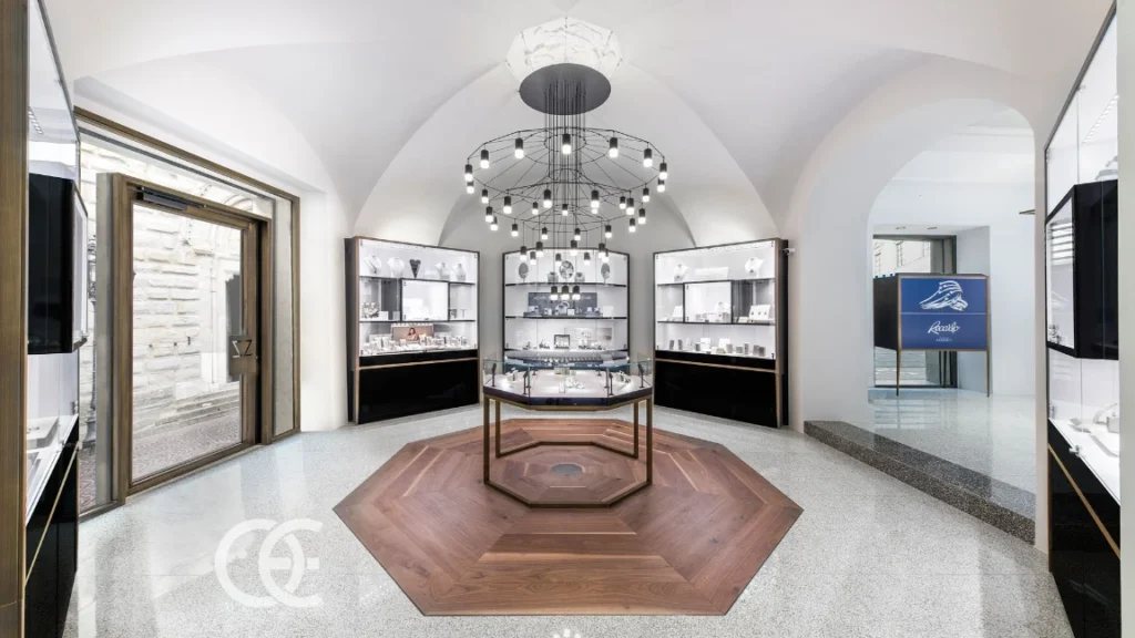 La Guida Completa all'Avvio di un'Attività di Gioielli nel 2026 11 Boutique di gioielli dal design minimalista modulare 1