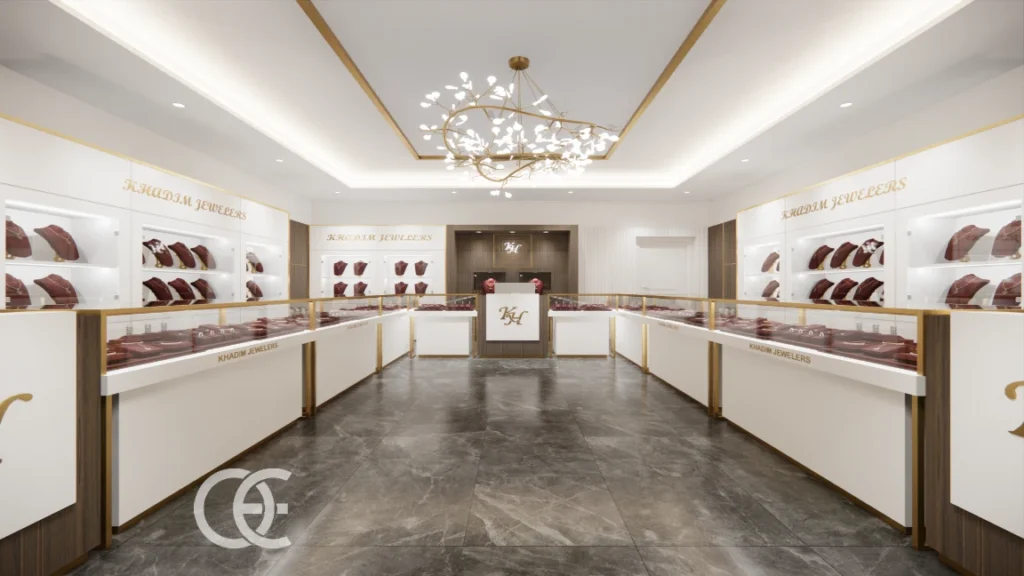 La guida definitiva alle leggi di zonizzazione per negozi di gioielli 21 Jewelry Boutique Showcase Retail Layout 4