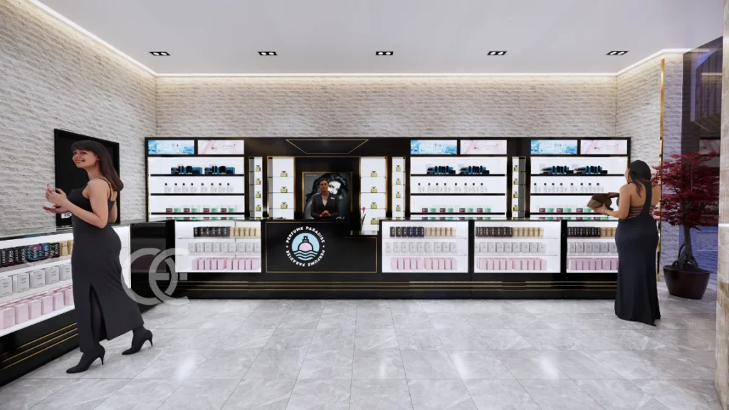 Поставщики индивидуальных торговых элементов для магазина духов (4)