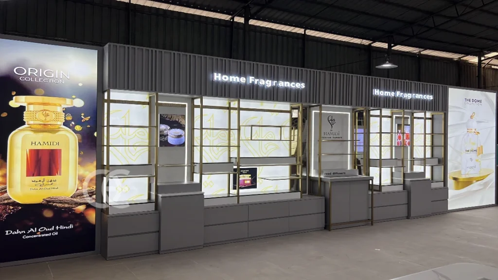 Дизайн прилавка для демонстрации парфюмерии, индивидуальные торговые шкафы (5)