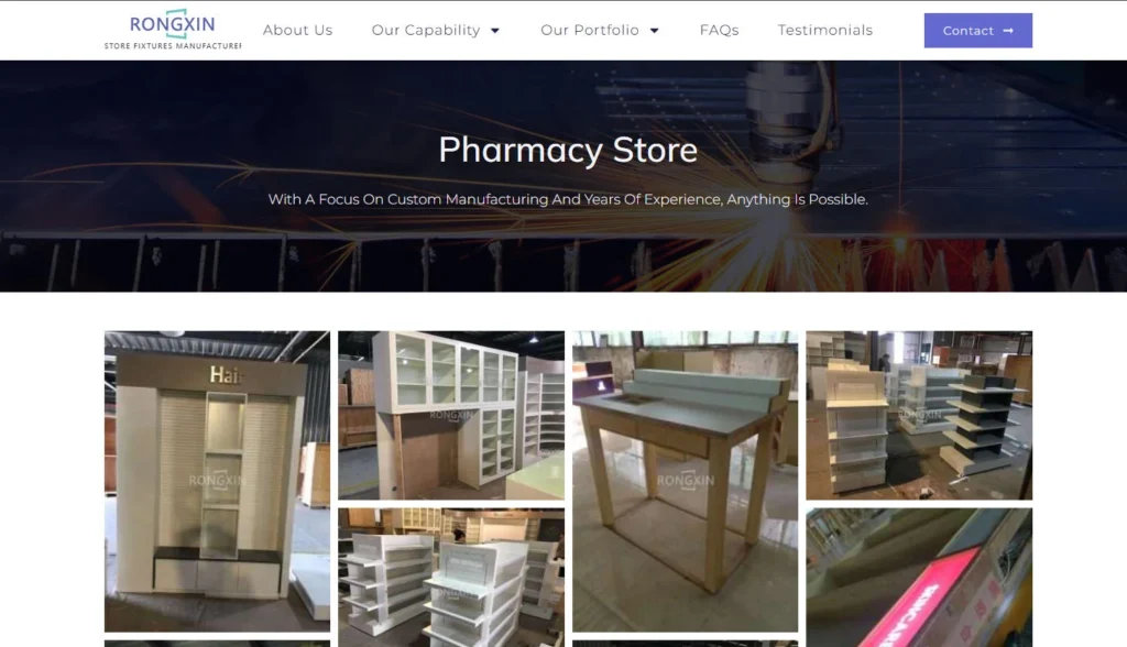 rongxin-Eczane raf sistemleri