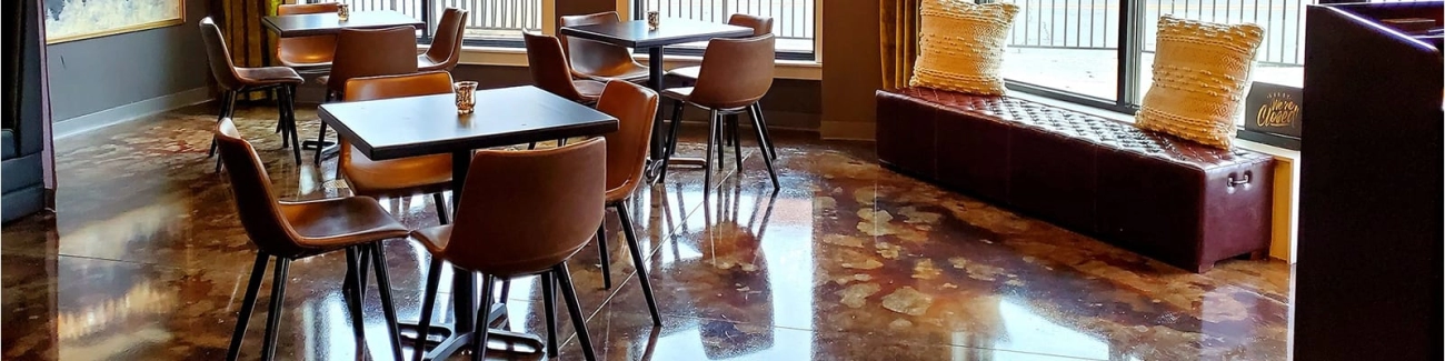 Layout und Einrichtungsgestaltung des Cafés