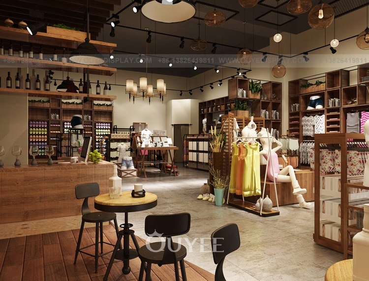 Design interno negozio di biancheria intima maschile