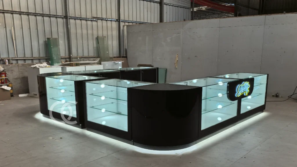 Ouyee Dispensário expositores de cannabis, suportes de exibição (3)