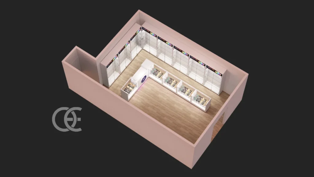 Ouyee cannabis dispensary displays smoke shop (11)