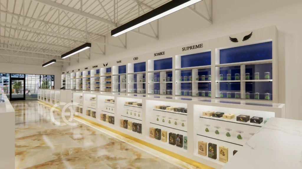 Rauchshop-Vitrinen Cannabis-Auslagekästen Vape-Auslage Vitrinen (11)