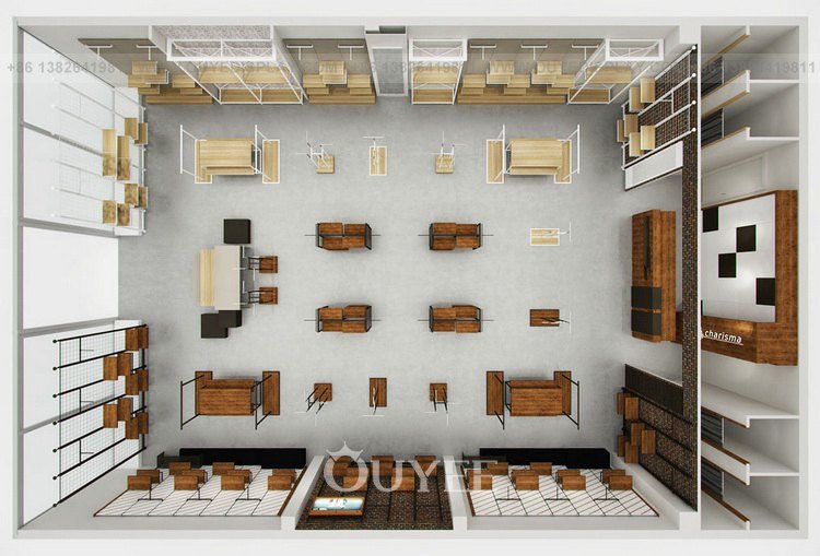 Оптовая продажа стильных торговых выставочных стоек (1)