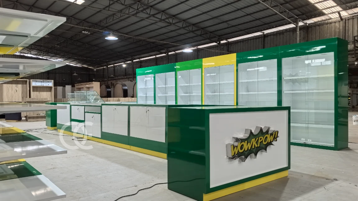 cannabis dispensary retail display showcases