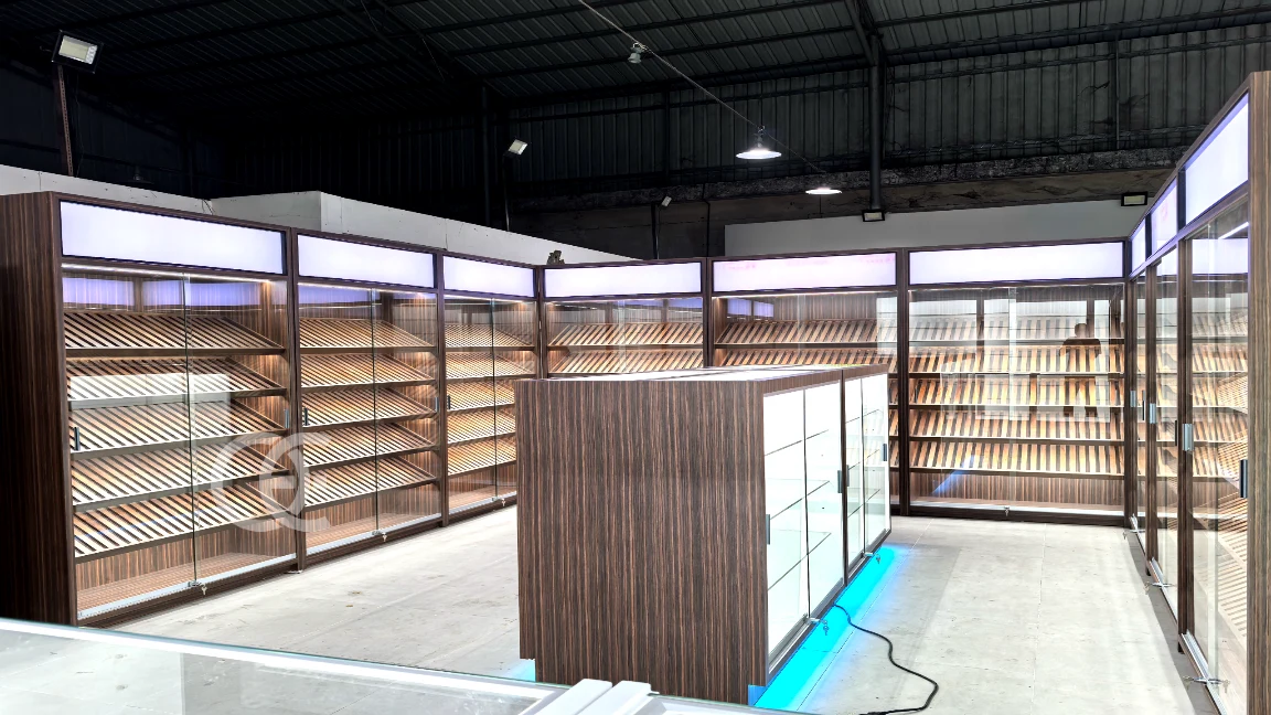 cannabis store display cases