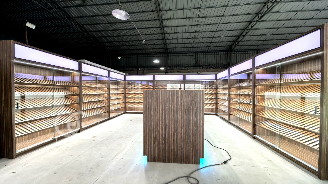 cannabis store display counters