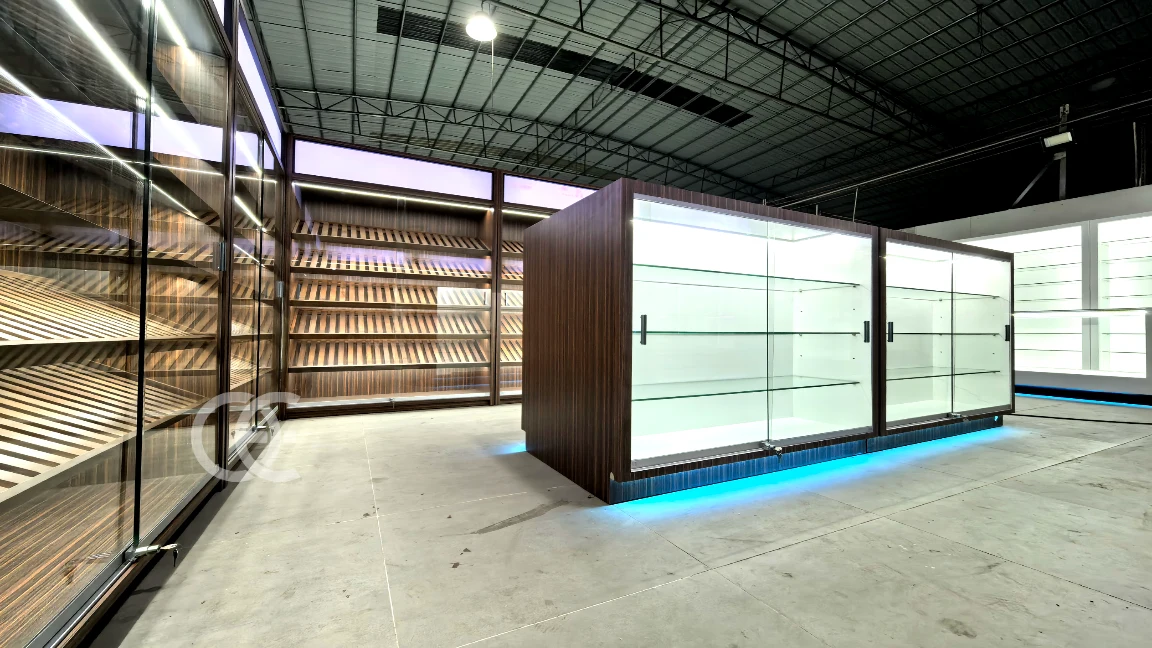 cannabis store displays