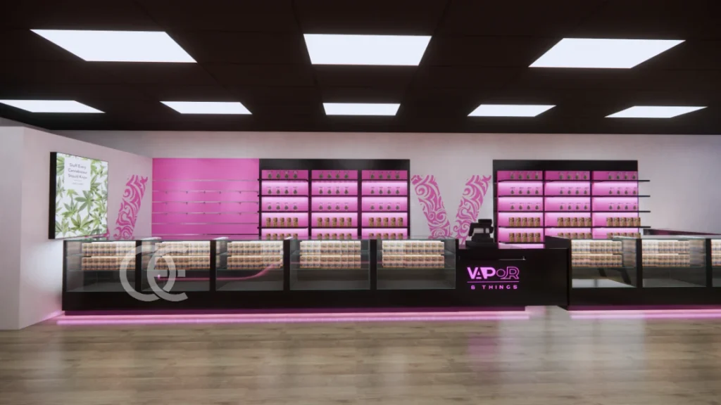 e cigarette liquid display