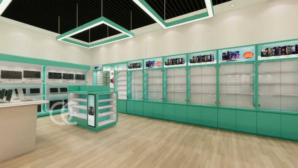 smoke shop vape display