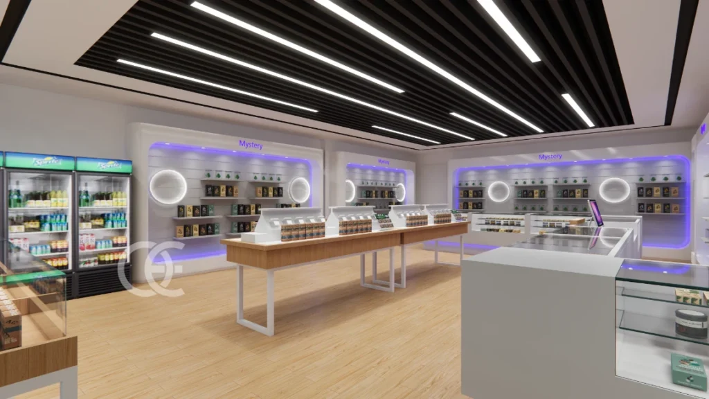 vape display Dispensary cannabis display cases Smoke Shop Showcases (2)