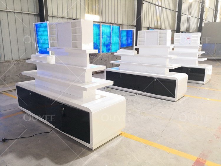 サングラスディスプレイスタンドと広告機器トップ搭載