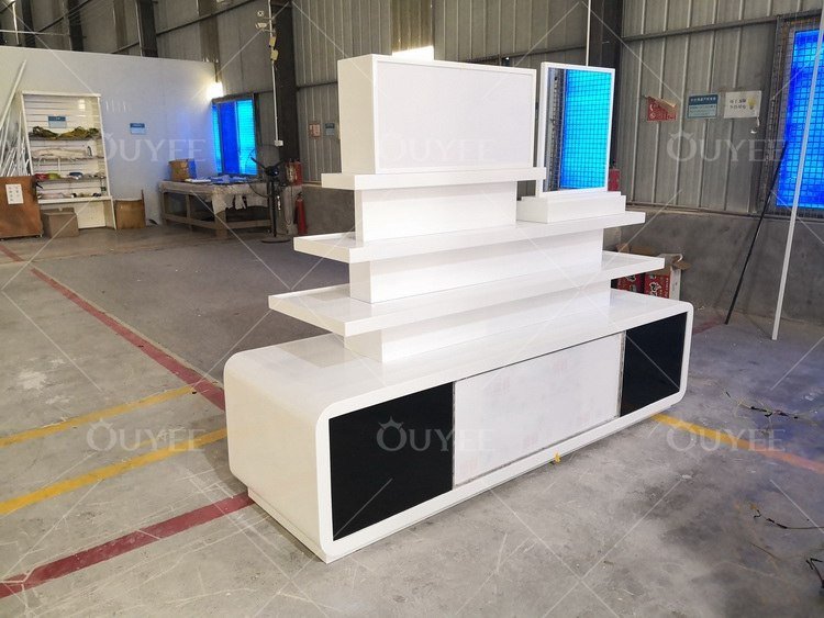 サングラス展示スタンド（上部に広告機付き（5））