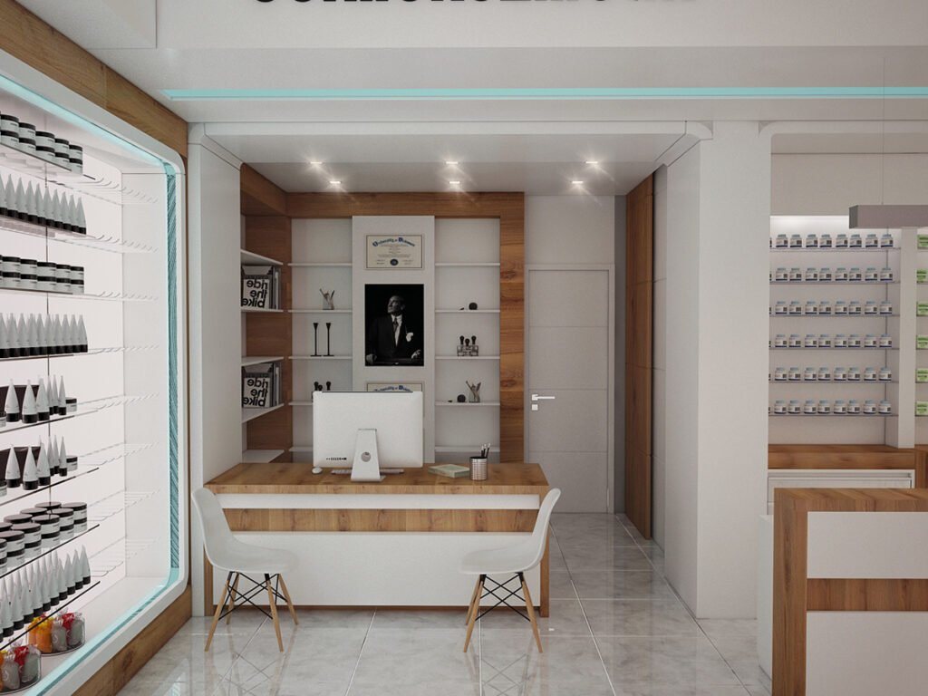 Basit Eczane Tasarımı: Modern ve Parlak Bir İlaç Dükkanı İç Mekanı İçin Nihai Rehber 20 1_1__1