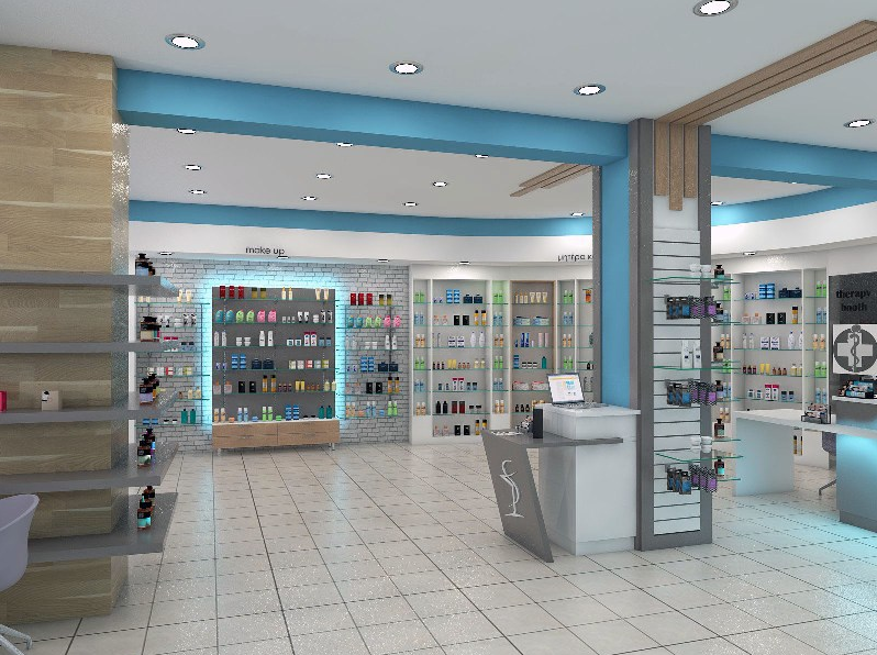 Modern Eczane İç Tasarımı Modern Eczane İç Tasarımı