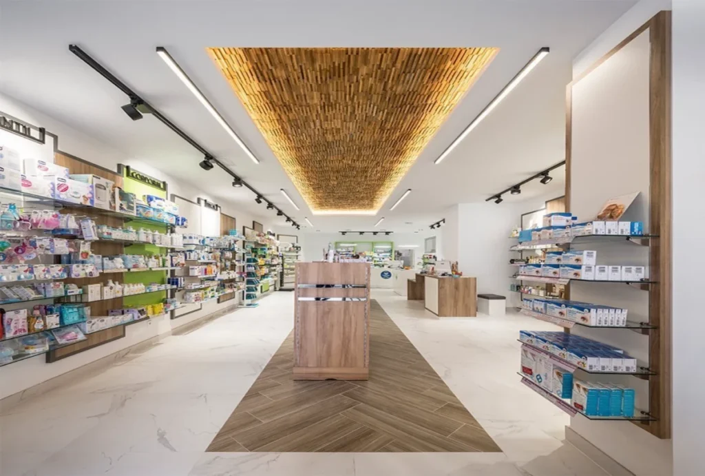 Modern Eczane Dükkanı Tasarımı İçin Nihai Kılavuz: Düzenlemeden Müşteri Deneyimine 10 Eczane Dükkanı Tasarımı (1)