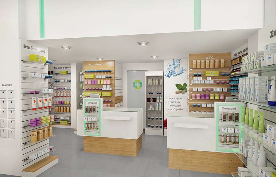 Aménagement intérieur de pharmacie moderne de qualité Aménagement intérieur de pharmacie moderne de qualité