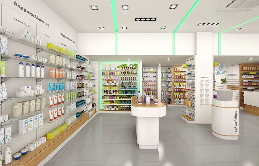 Aménagement intérieur de pharmacie moderne de qualité Aménagement intérieur de pharmacie moderne de qualité