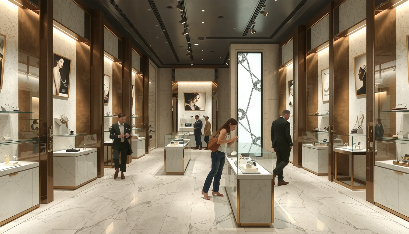 Perakende Mücevher Mağazası İç Tasarımı