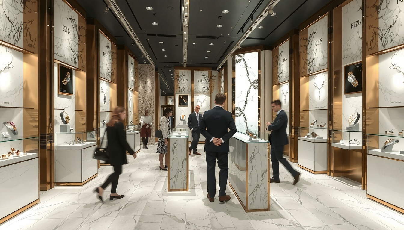 Perakende Mücevher Mağazası İç Tasarımı