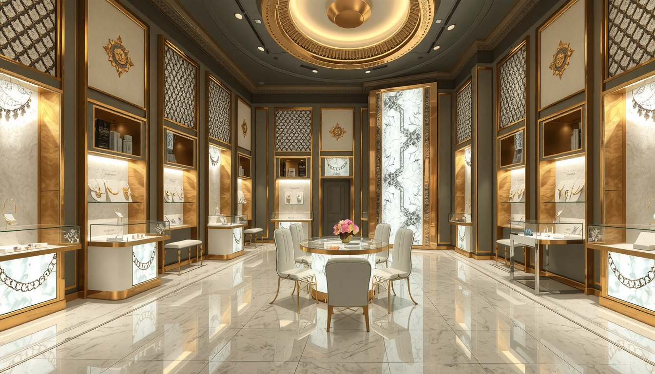 Rongfu Golden Jewelry Shop Interior Deisgn