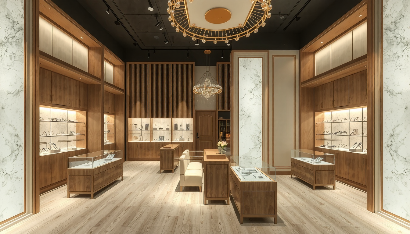 Wedding Ring Jewelry Store Interior Design