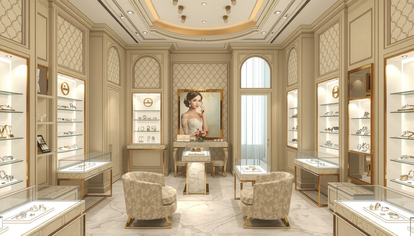 Wedding Ring Jewelry Store Interior Design