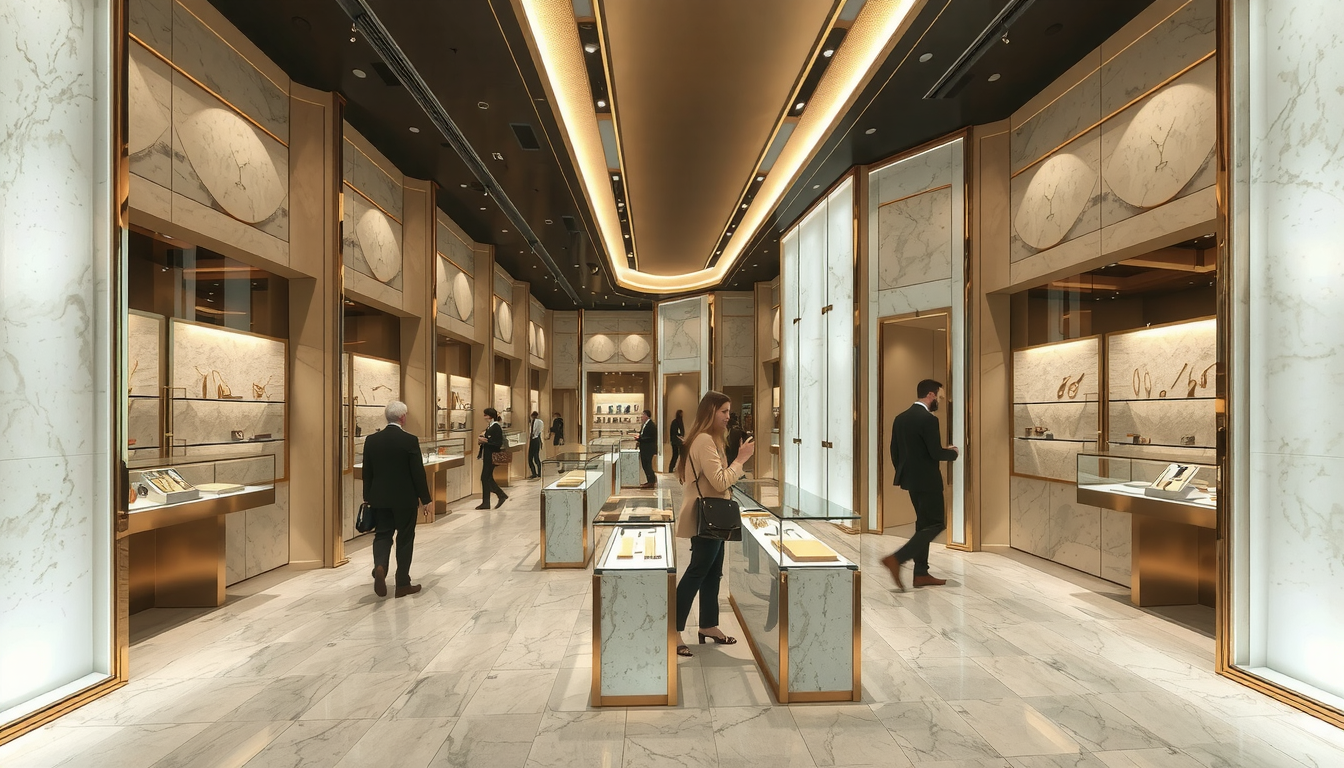 Дизайн ювелирного магазина CHINA GOLD