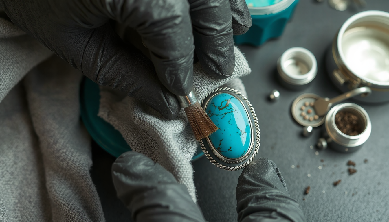 how to clean turquoise jewelry