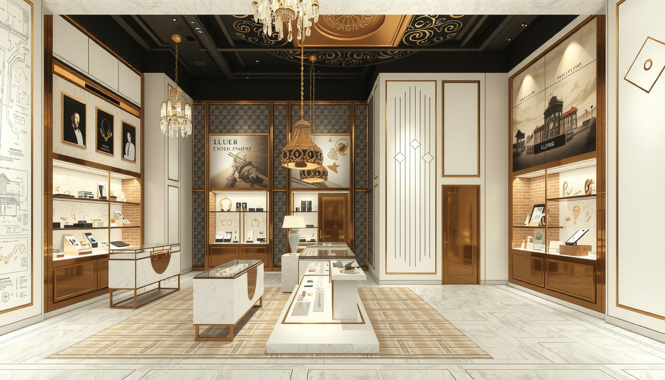 Дизайн ювелирного магазина CHINA GOLD