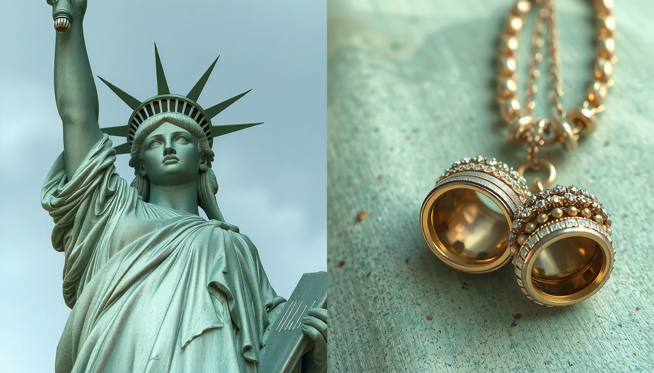 does brass jewelry turn green