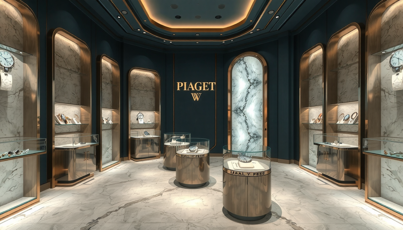 Conception de Showroom de Bijoux de Luxe