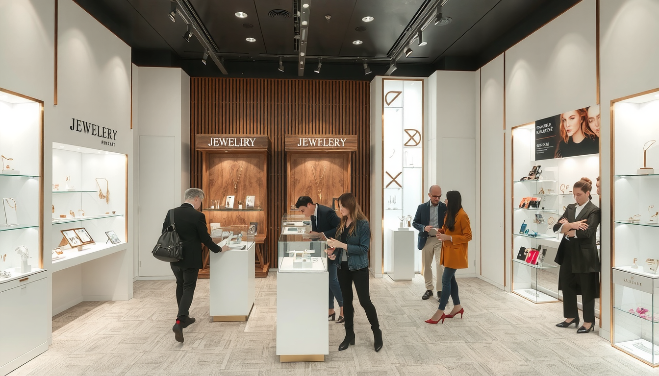 Juwelierausstellungsraumgestaltung