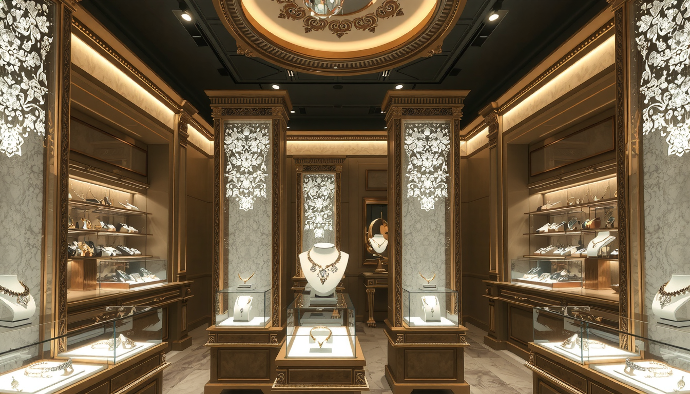 Diseño de Tienda de Joyería LINDASHENG