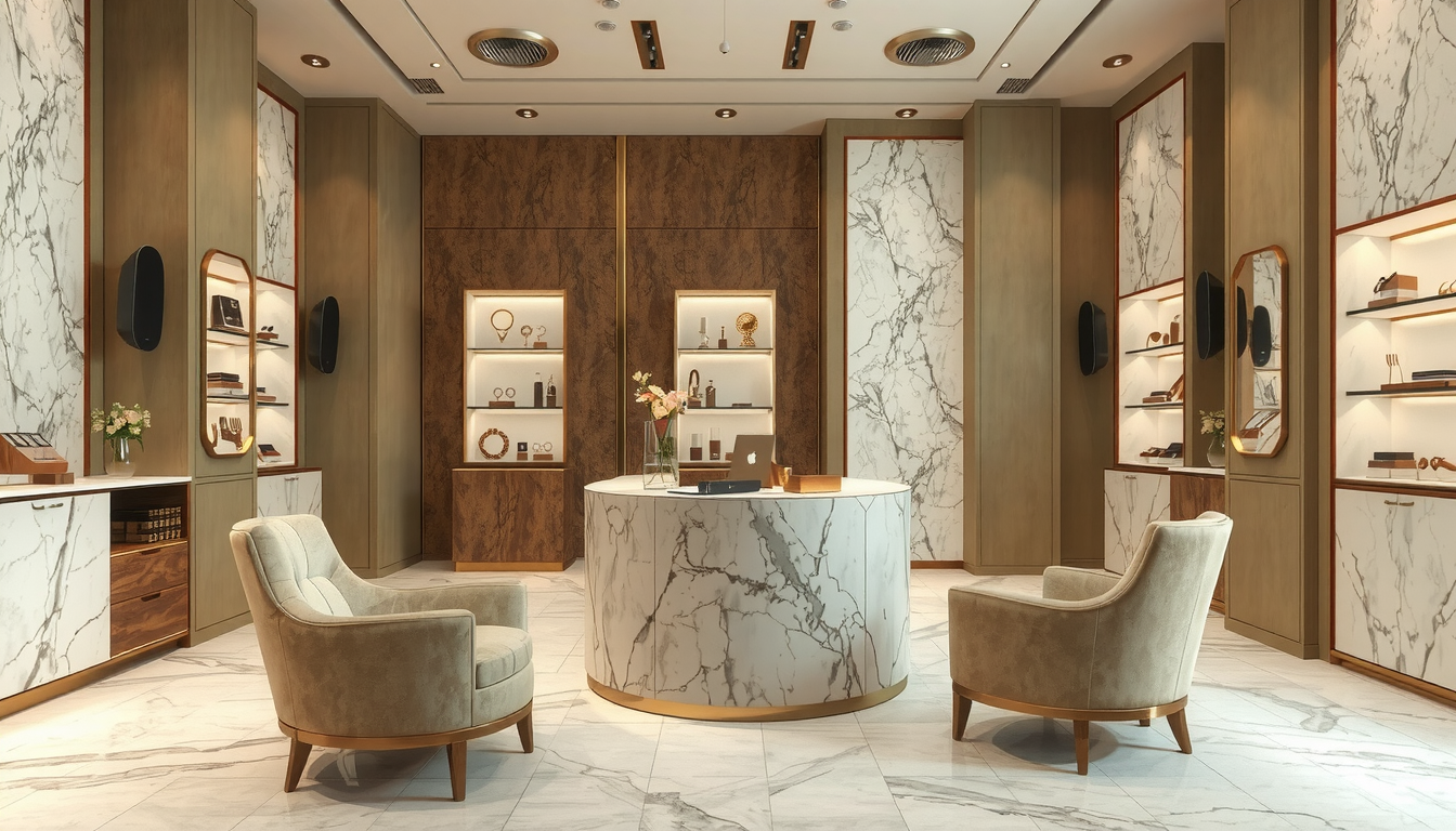 Diseño de Tienda de Joyería LINDASHENG