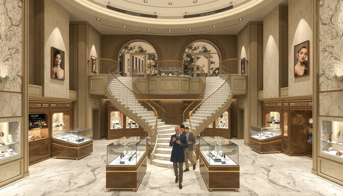 2-Storey Jewelry Store Interior Design