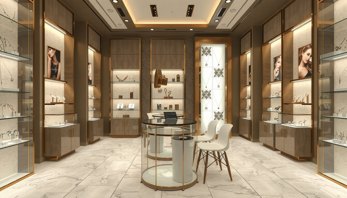 Jewelry Shop 3D Layout