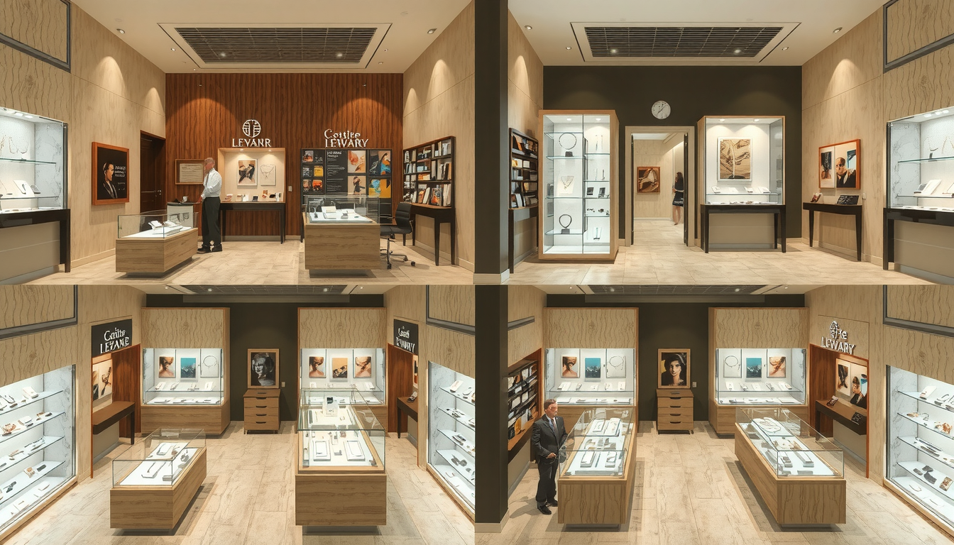 Jewelry Shop 3D Layout
