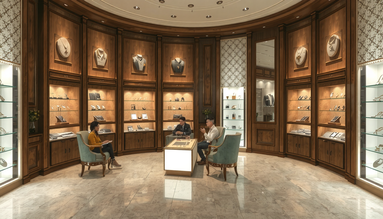 Jewelry Shop 3D Layout