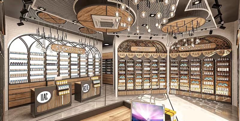 Мебель для аптек из массива дерева